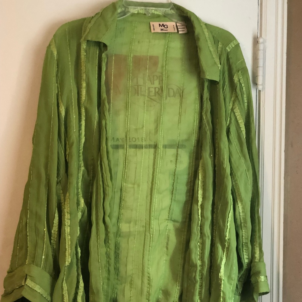 Lime Green Blouse